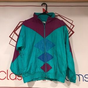 Vintage 90s Womens Bocoo Brand Windbreaker Track Jacket